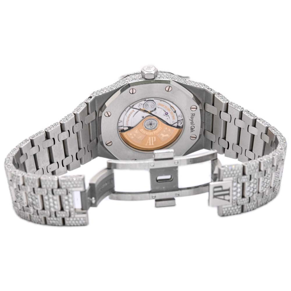 Audemars Piguet Mens Royal Oak Stainless Steel 41mm Black Stick Dial Watch Reference #: 15500ST.OO.1220ST.03 - Happy Jewelers Fine Jewelry Lifetime Warranty