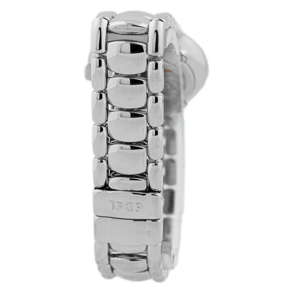 Ebel Ladies Beluga Stainless Steel 27mm Mother of Pearl Roman & Diamond Dot Watch Reference #: E9157421 - Happy Jewelers Fine Jewelry Lifetime Warranty