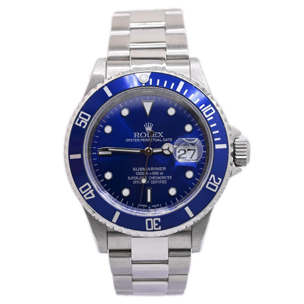 Rolex Submariner 40mm 116610 Men's Rubber Band Blue Dial