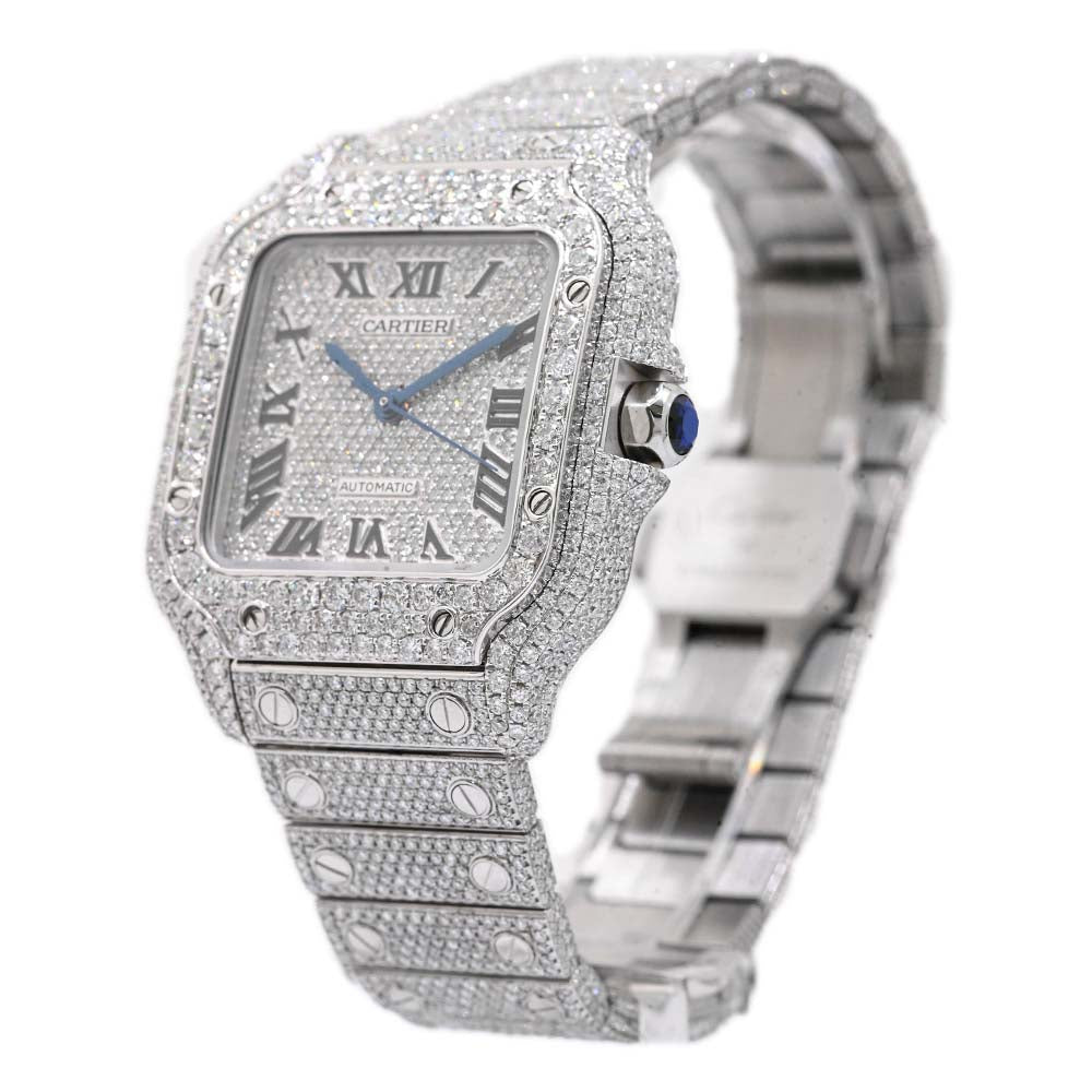 Cartier Iced Out Watch 25 ct