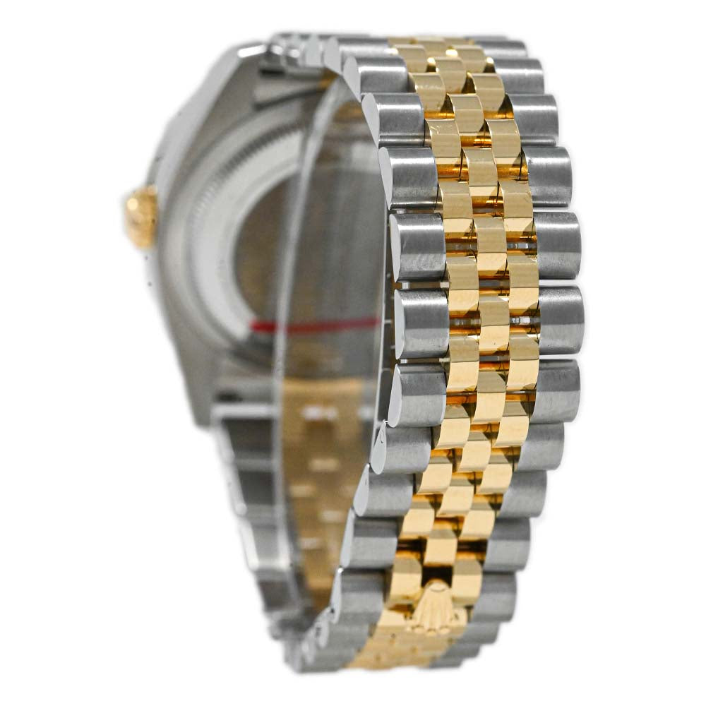 Rolex Men's Datejust 18K Yellow Gold & Steel 36mm Factory Champagne Rolex Print Diamond Dot Dial Watch Reference #: 116233 - Happy Jewelers Fine Jewelry Lifetime Warranty