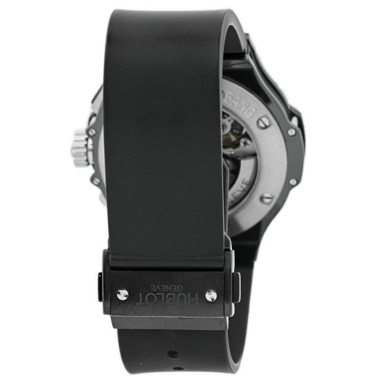 Load image into Gallery viewer, Hublot Mens Big Bang Black Ceramic 44mm Black Chronograph Arabic and Stick Dial Watch Reference #: 31.CK.114.RX - Happy Jewelers Fine Jewelry Lifetime Warranty
