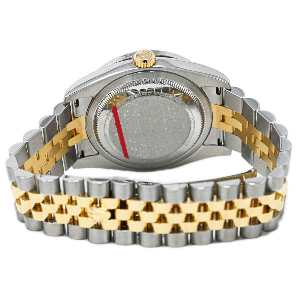 Rolex Men's Datejust 18K Yellow Gold & Steel 36mm Factory Champagne Rolex Print Diamond Dot Dial Watch Reference #: 116233 - Happy Jewelers Fine Jewelry Lifetime Warranty