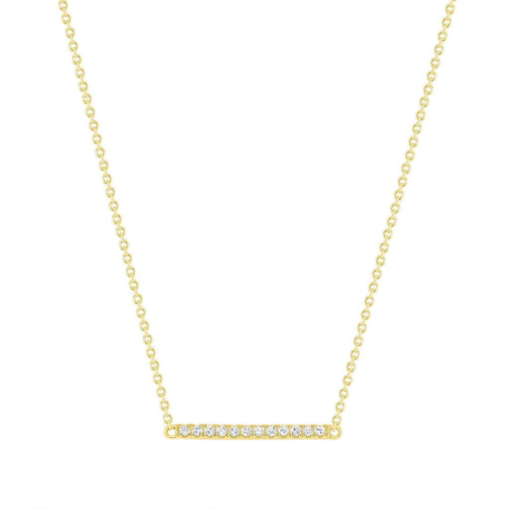 Mini Diamond Bar Necklace - Happy Jewelers Fine Jewelry Lifetime Warranty