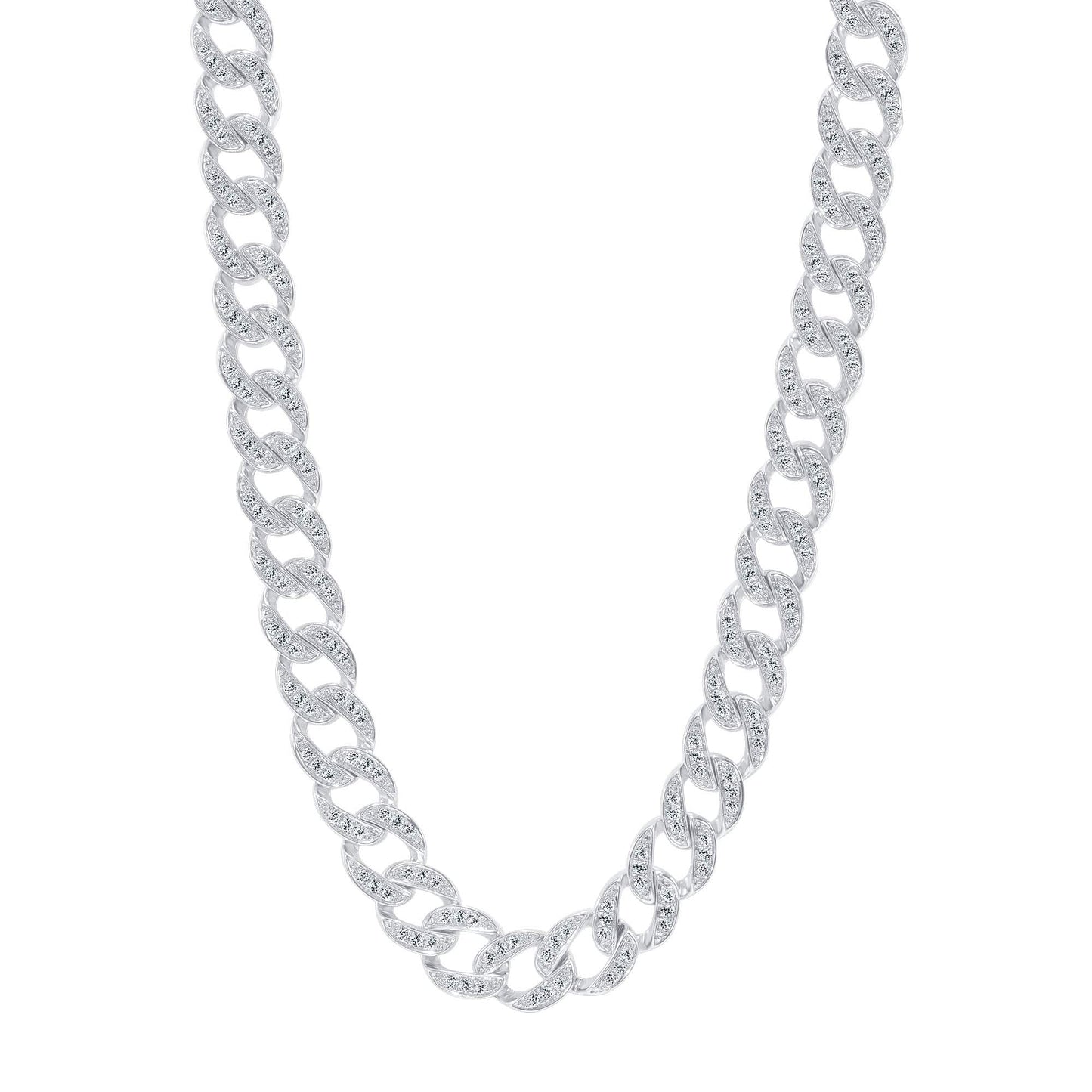 9.5mm Diamond Cuban Chain Link Bracelet - Happy Jewelers Fine Jewelry Lifetime Warranty