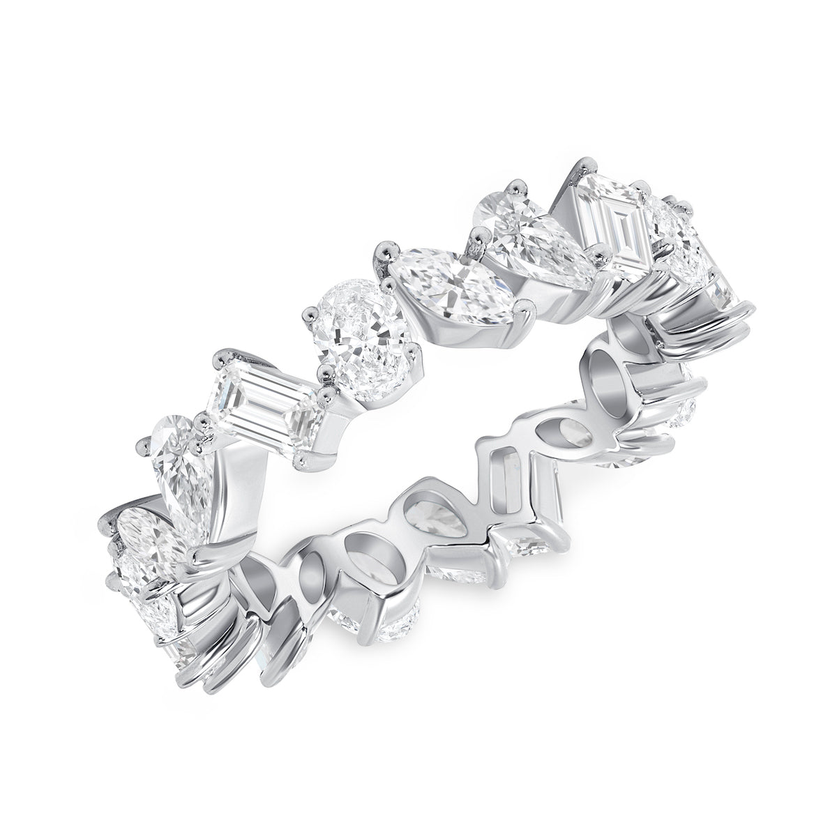 Load image into Gallery viewer, Multi-Diamond Eternity Band - Happy Jewelers Fine Jewelry Lifetime Warranty
