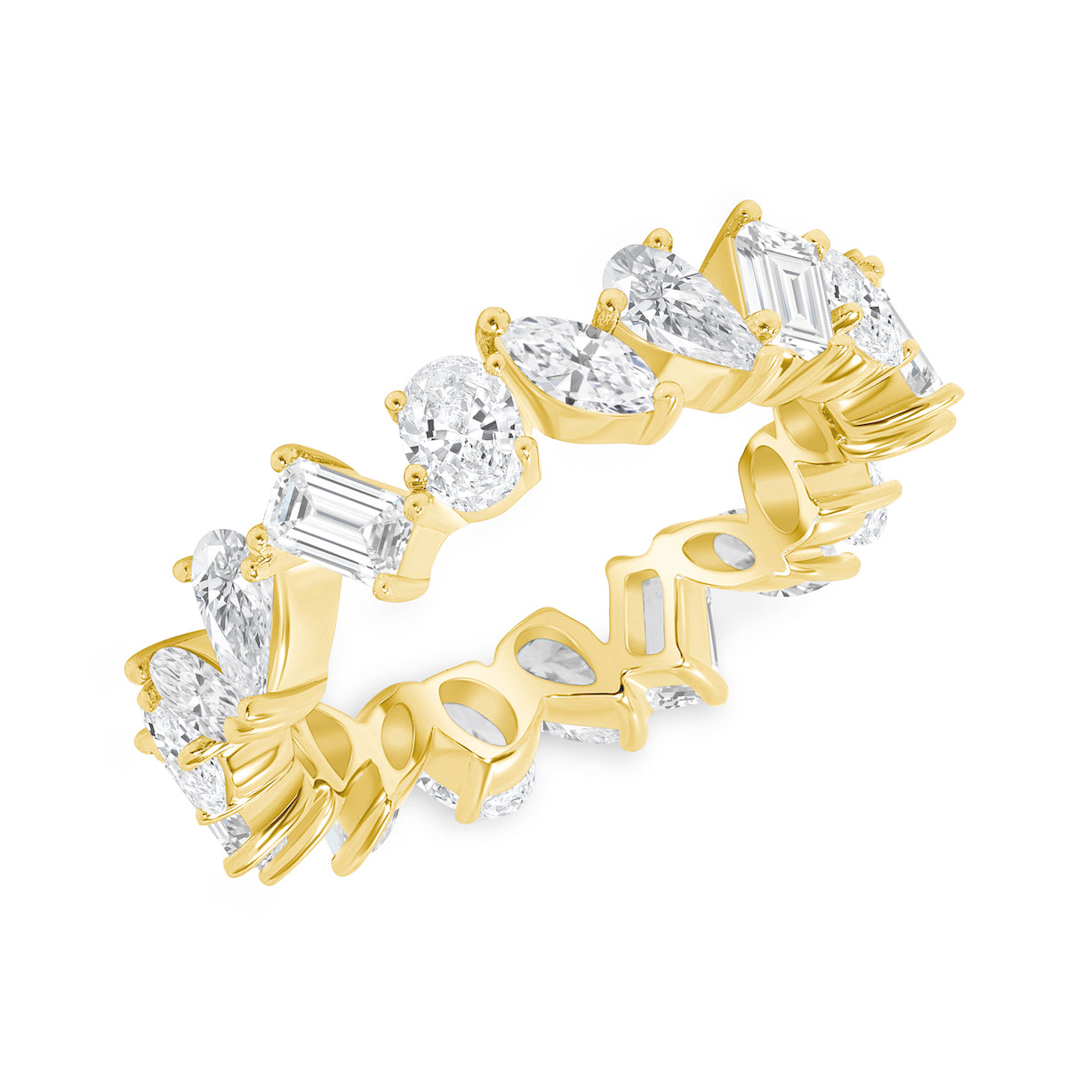 Load image into Gallery viewer, Multi-Diamond Eternity Band - Happy Jewelers Fine Jewelry Lifetime Warranty
