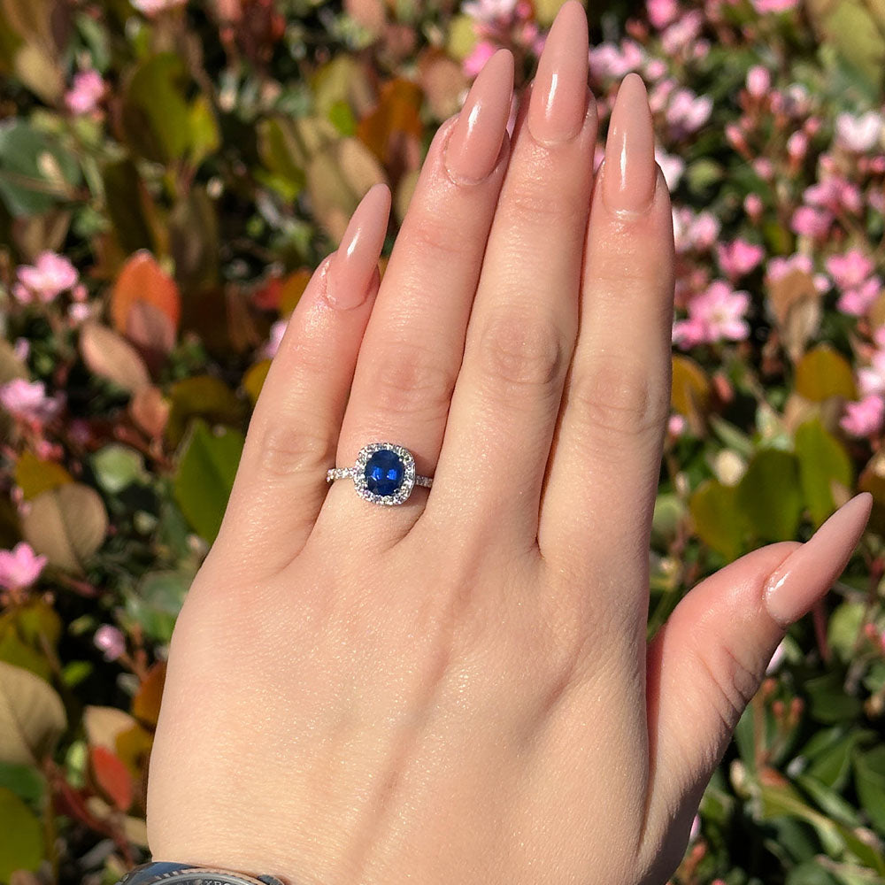 3 carat deals oval sapphire ring