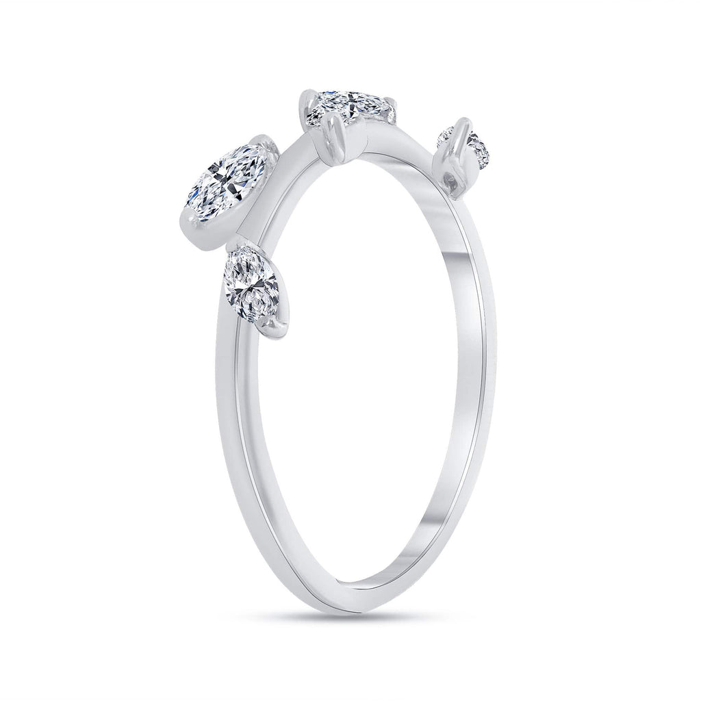 The Diamond Leaf Ring - Happy Jewelers Fine Jewelry Lifetime Warranty