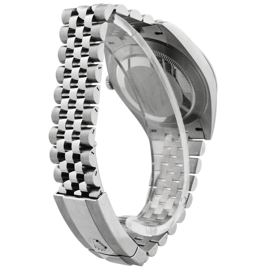 Rolex Mens Datejust 41mm Blue Stick Dial Watch Reference #: 126300 - Happy Jewelers Fine Jewelry Lifetime Warranty