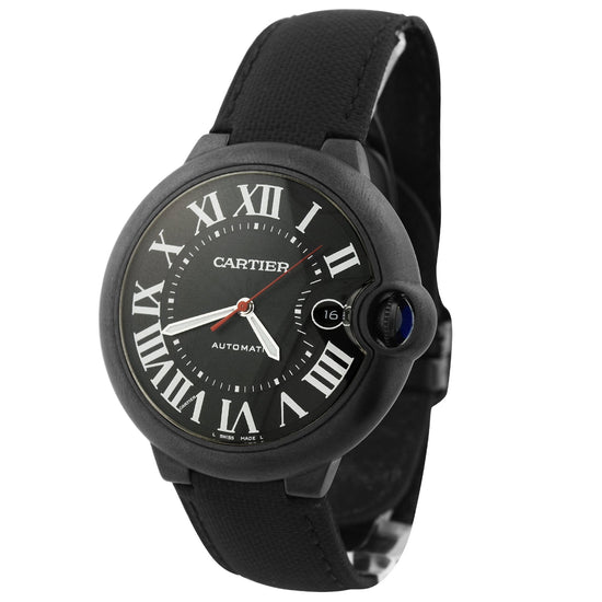 Load image into Gallery viewer, Cartier Unisex Ballon Bleu Stainless Steel 42mm Black Roman Dial Watch Reference #: WSBB0015 - Happy Jewelers Fine Jewelry Lifetime Warranty
