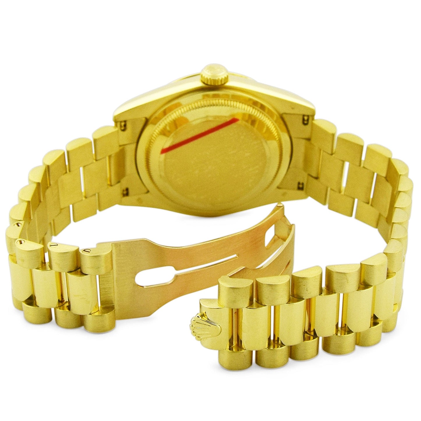 Load image into Gallery viewer, Rolex Unisex Yellow Gold 36mm Champagne Stick Dial Watch Fluted Bezel Presidential Bracelet Reference #: 118238 - Happy Jewelers Fine Jewelry Lifetime Warranty
