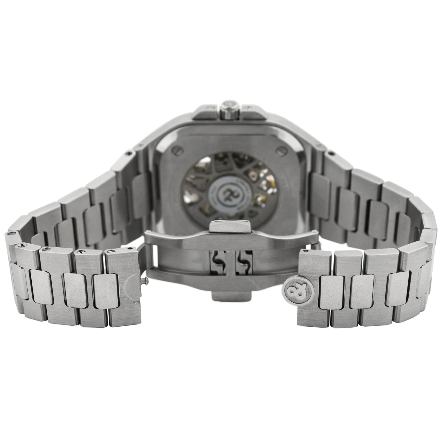 Bell & Ross Mens Limited Edition BR 05 Stainless Steel 40mm Skeleton Dial Watch Reference #: BR05A-GR-SK-ST/SST - Happy Jewelers Fine Jewelry Lifetime Warranty