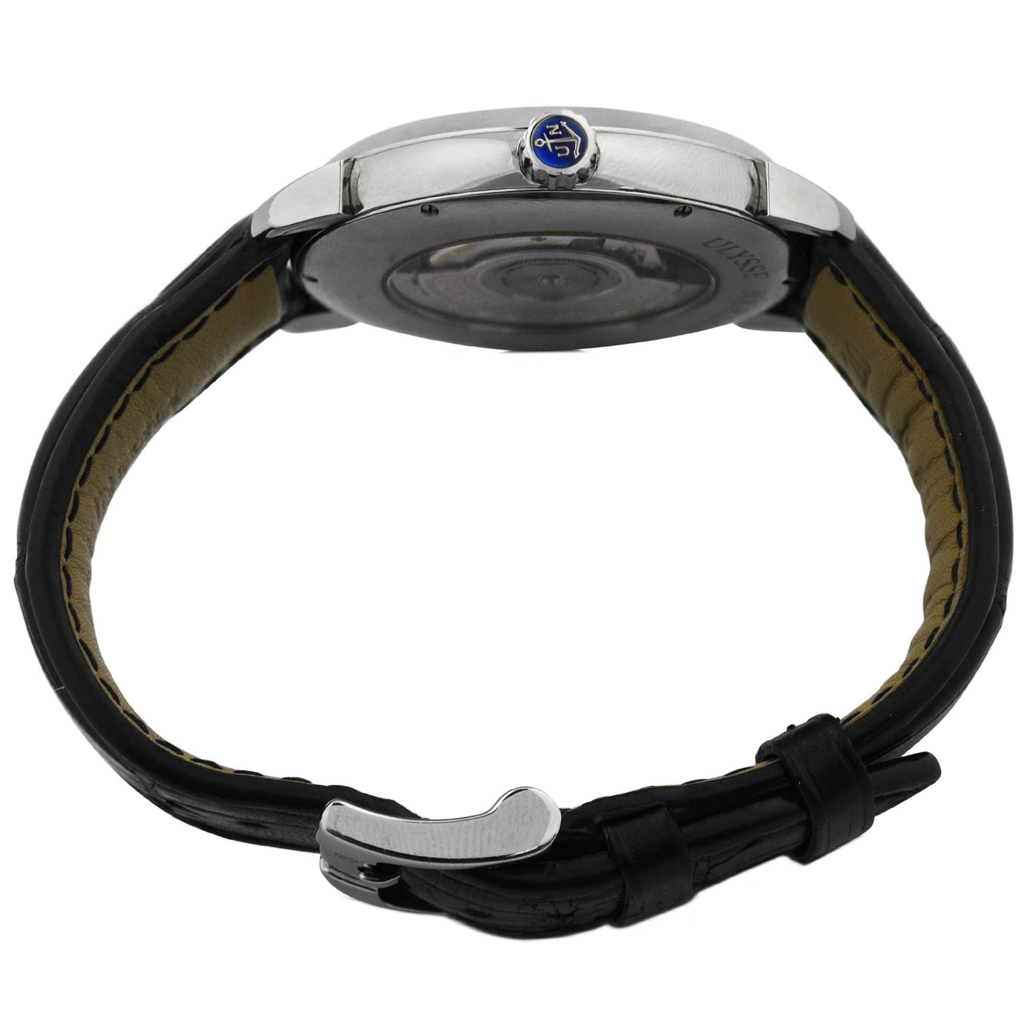 Ulysse Nardin Mens Classico Stainless Steel 40mm Blue Stick & Roman Numeral Dial Watch - Happy Jewelers Fine Jewelry Lifetime Warranty
