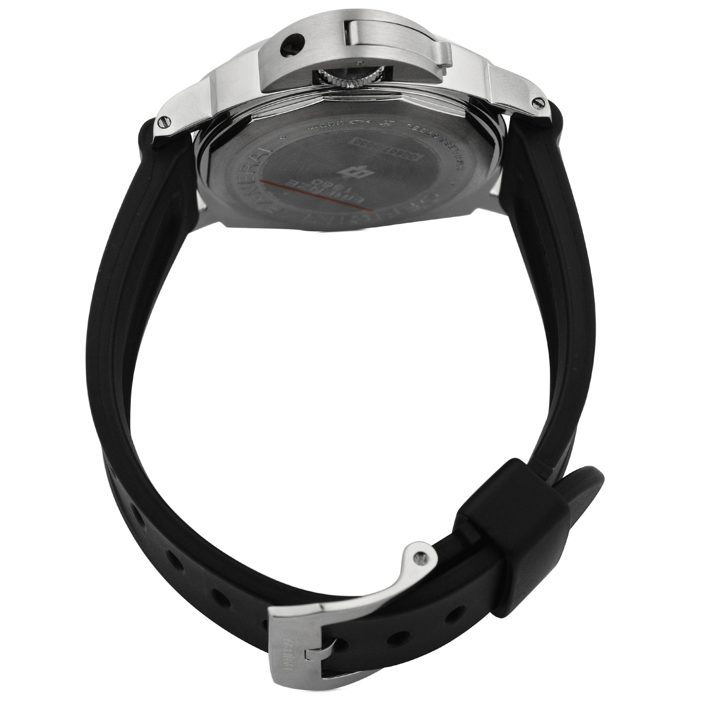 Panerai Mens Luminor Base Logo Stainless Steel 44mm Black Stick & Arabic Dial Watch Reference #: PAM00000 - Happy Jewelers Fine Jewelry Lifetime Warranty