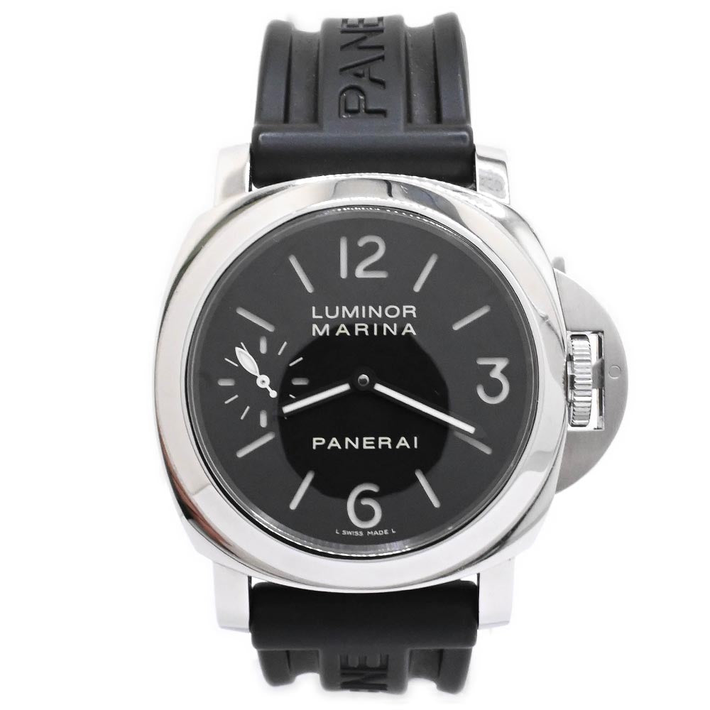 Load image into Gallery viewer, Panerai Men&amp;#39;s Luminor Marina 44mm Black Dial Watch Reference #: PAM0111 - Happy Jewelers Fine Jewelry Lifetime Warranty

