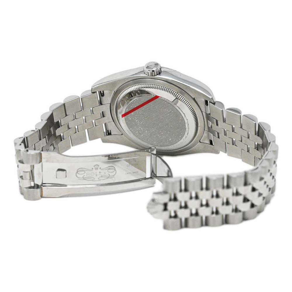 Rolex Unisex Datejust 36 Stainless Steel 36mm Silver Diamond Dot Dial Watch Ref #: 116234 - Happy Jewelers Fine Jewelry Lifetime Warranty