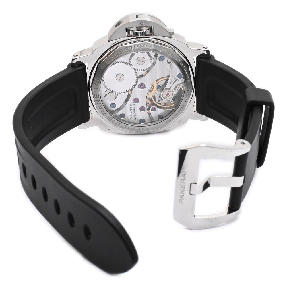 Panerai Men's Luminor Marina 44mm Black Dial Watch Reference #: PAM0111 - Happy Jewelers Fine Jewelry Lifetime Warranty