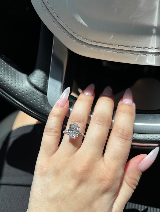 Engagement Ring Wednesday |  3.05 Oval Cut Lab Created Diamond - Happy Jewelers Fine Jewelry Lifetime Warranty