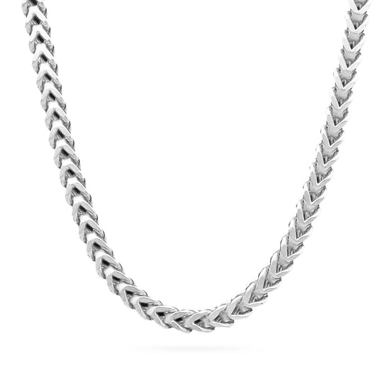 Men's Silver Franco Chain - Happy Jewelers Fine Jewelry Lifetime Warranty