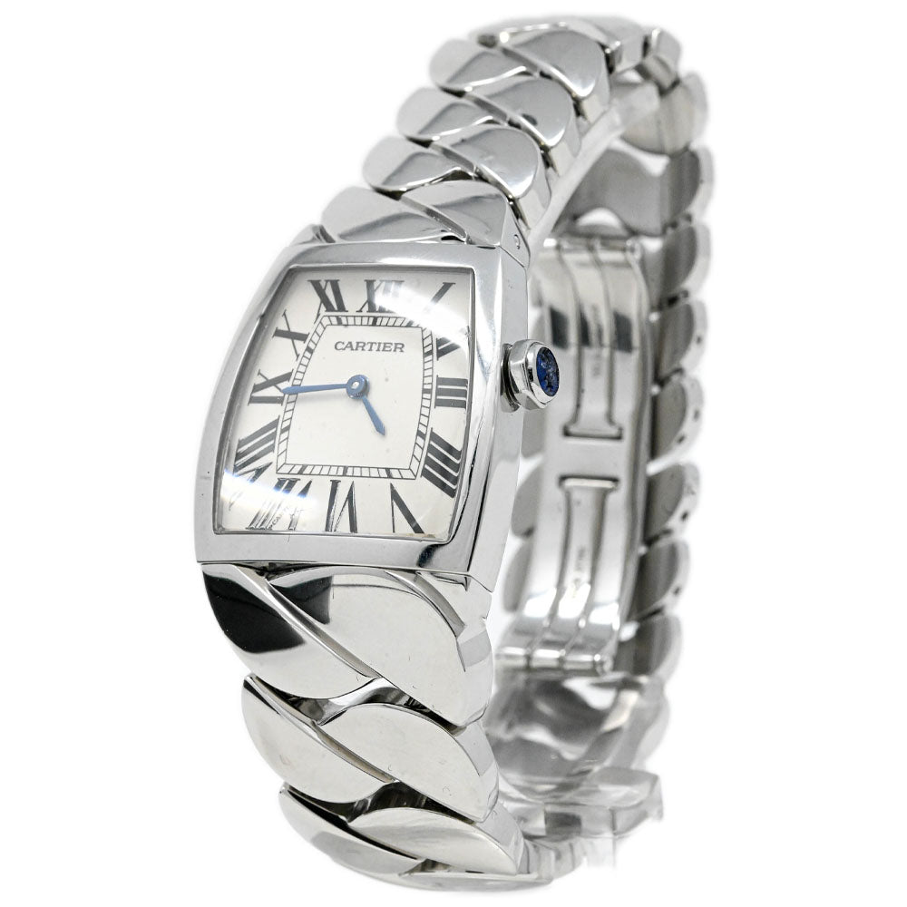 Cartier Ladies La Dona Stainless Steel 29x27mm White Roman Dial Watch Ref #: W660022I - Happy Jewelers Fine Jewelry Lifetime Warranty