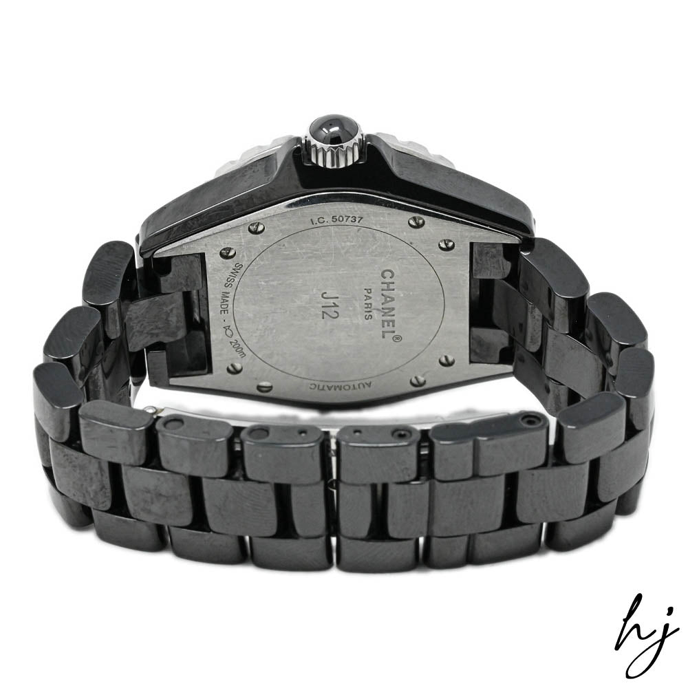 Chanel J12 Pre-owned, Dial Black Arabic, Size 33mm, H1338