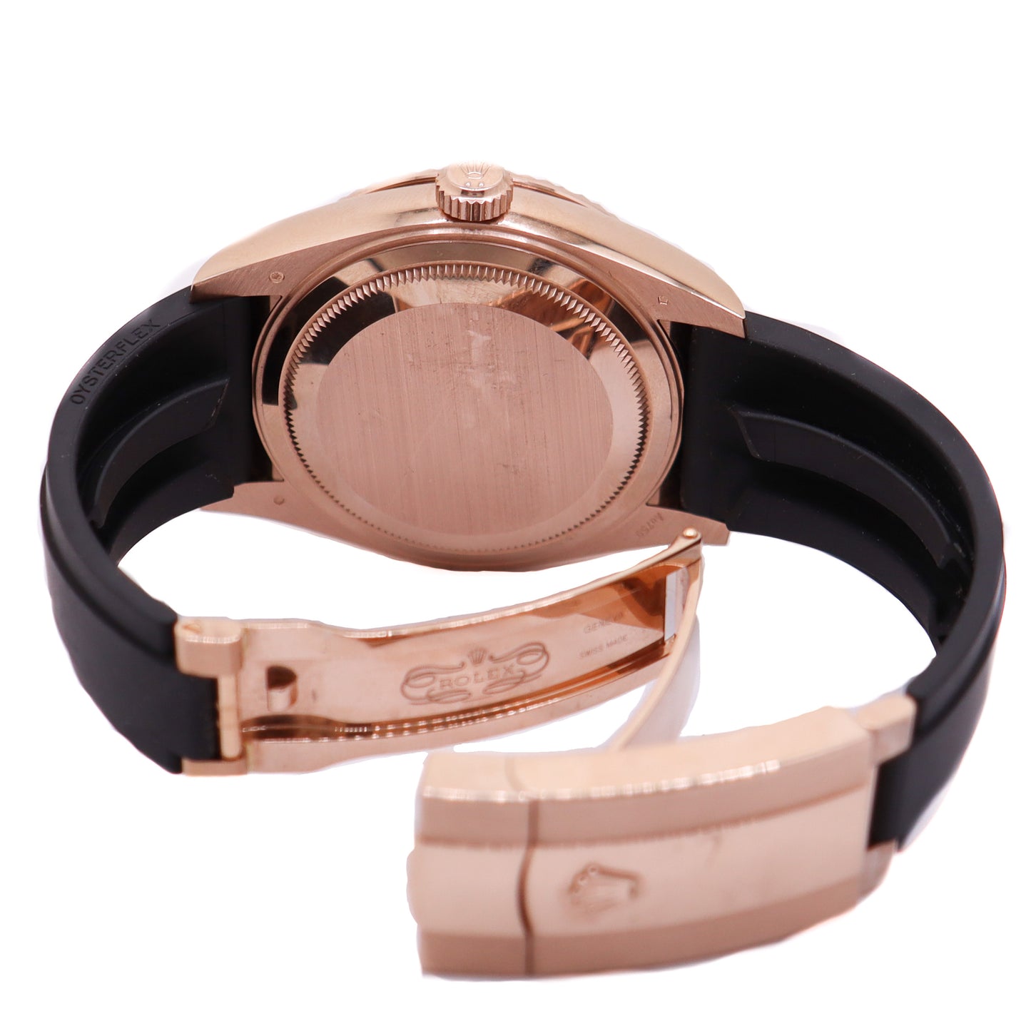 Rolex Men's Sky-Dweller 18K Rose Gold 42mm Chocolate Stick Dial Watch Ref #326235 - Happy Jewelers Fine Jewelry Lifetime Warranty