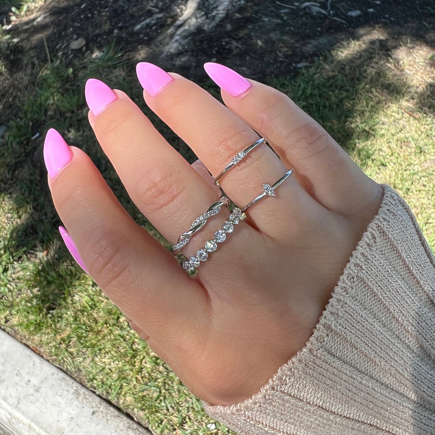 Luna Stackable Diamond Band - Happy Jewelers Fine Jewelry Lifetime Warranty