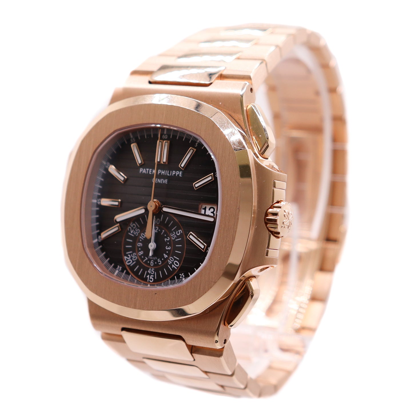 Load image into Gallery viewer, Patek Philippe Men&amp;#39;s Nautilus Rose Gold 40mm Grey Annual Calendar Stick Dial Watch Ref #5980/1R-001 - Happy Jewelers Fine Jewelry Lifetime Warranty
