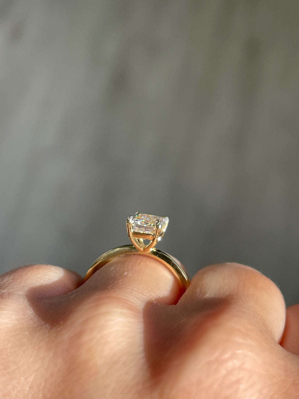 Bezel Set Emerald Cut Diamond Engagement Ring Setting – Reis-Nichols  Jewelers