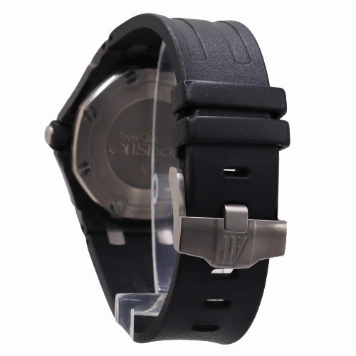 Audemars Piguet Men's Royal Oak Offshore Diver Carbon 42mm Black Stick Dial Watch Reference #15706AU.OO.A002CA.01 - Happy Jewelers Fine Jewelry Lifetime Warranty