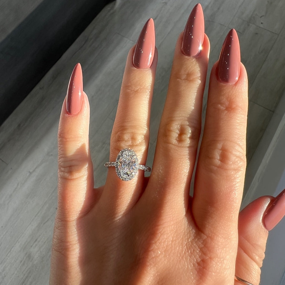 1.51 Oval Cut Lab Created Diamond Engagement Ring - Happy Jewelers Fine Jewelry Lifetime Warranty