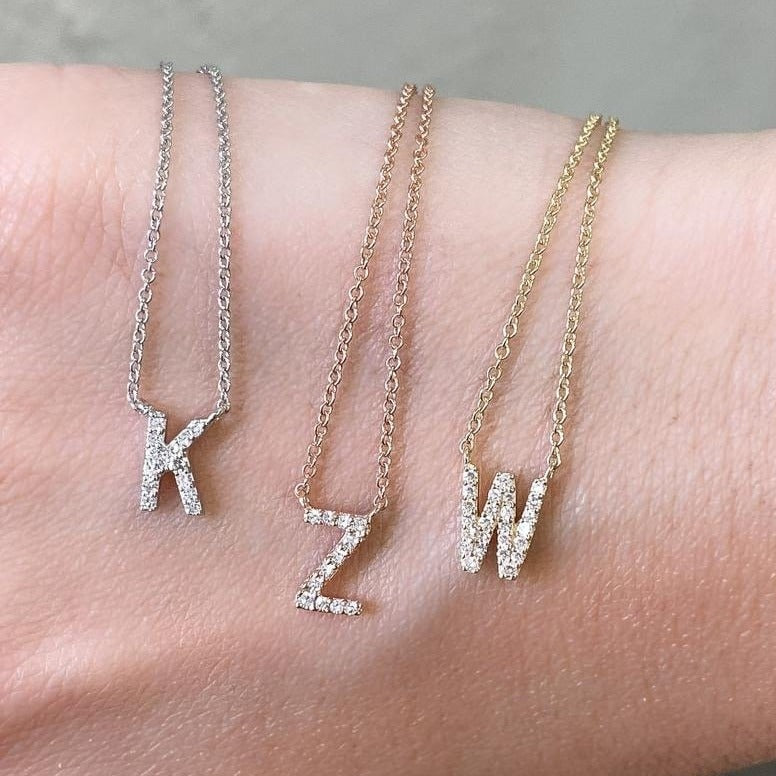Sterling Silver Illuminating Initials Necklace | J necklace, Initial  necklace, Jewlr