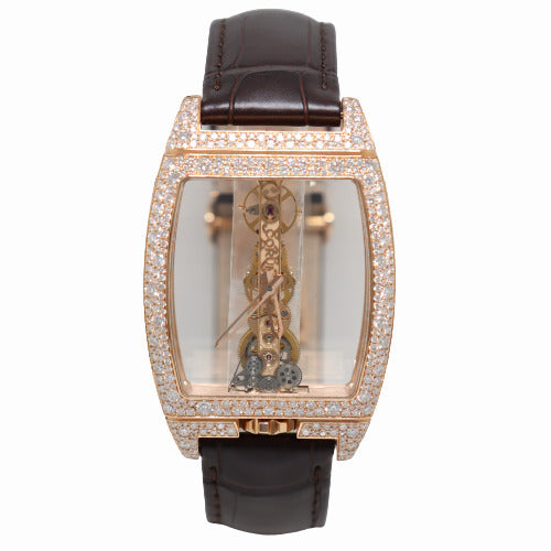 Corum Men s Golden Bridge Classic Rose Gold 51mm Skeleton Dial