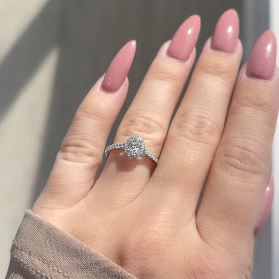 Engagement Ring 0.43 Oval Cut Tiffany Diamond - Happy Jewelers Fine Jewelry Lifetime Warranty