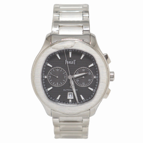 Load image into Gallery viewer, BRAND NEW! Piaget Mens Polo S Stainless Steel 42mm Gray Chronograph Dial Watch Reference #G0A42005 - Happy Jewelers Fine Jewelry Lifetime Warranty
