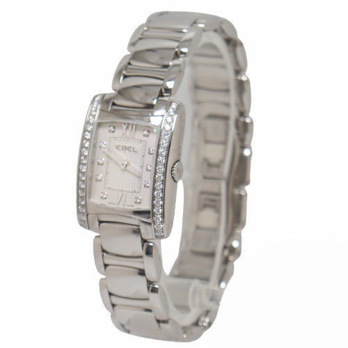 Load image into Gallery viewer, BRAND NEW! Ebel Brasilia Stainless Steel 23.7mm x 29.65mm Silver Dial Watch Reference# 1215606 - Happy Jewelers Fine Jewelry Lifetime Warranty
