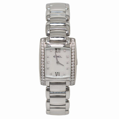 BRAND NEW! Ebel Brasilia Stainless Steel 29.65mmx23.7mm Mother of Pearl Dial Watch Reference# 1215607 - Happy Jewelers Fine Jewelry Lifetime Warranty