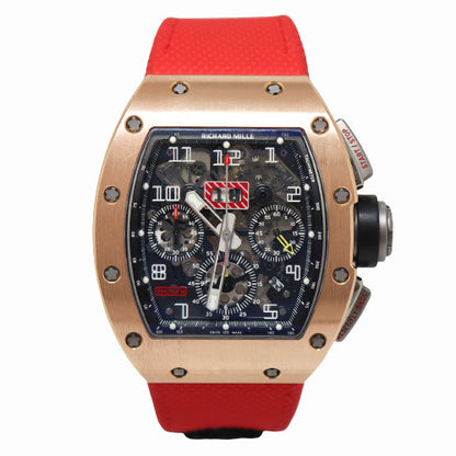 Richard Mille Men’s RM011 "Filipe Massa" Rose Gold 50mm x 40mm Skeleton Dial Watch Reference#  RM011 - Happy Jewelers Fine Jewelry Lifetime Warranty