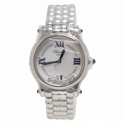 BRAND NEW! Happy Sport The First Stainless Steel Silver Dial Watch Reference# 278610-3001 - Happy Jewelers Fine Jewelry Lifetime Warranty