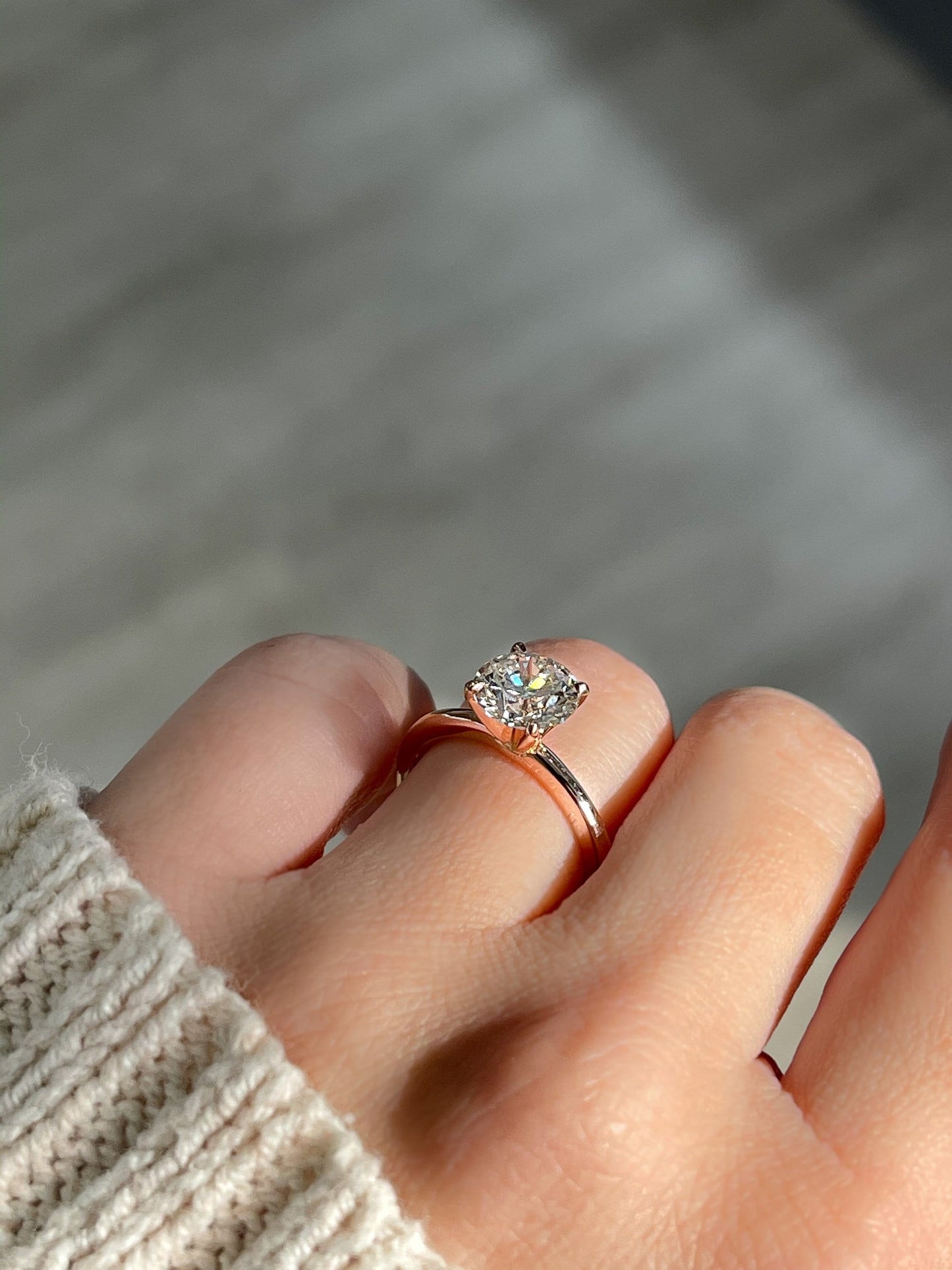 Oval Diamond Engagement Ring set in 18kt Rose Gold | eBay
