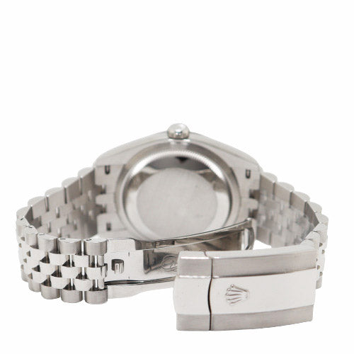 Rolex Datejust Stainless Steel 36mm Pink Jubilee Diamond Dial Watch Reference# 126234 - Happy Jewelers Fine Jewelry Lifetime Warranty