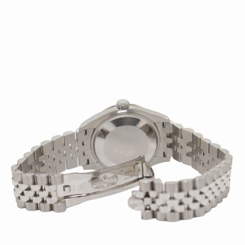 Rolex Ladies Datejust Stainless Steel 31mm Rhodium Diamond Dial Watch Reference# 278274 - Happy Jewelers Fine Jewelry Lifetime Warranty