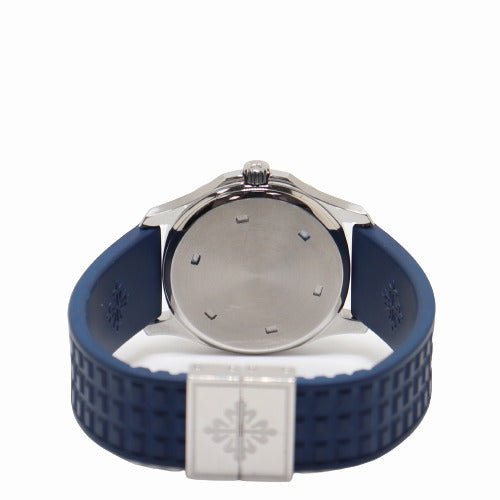 Patek Philippe Ladies Aquanaut 28mm Blue Dial Watch Reference# 4960A-001 - Happy Jewelers Fine Jewelry Lifetime Warranty