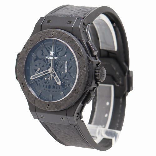 Load image into Gallery viewer, Hublot Men&amp;#39;s Big Bang Aero Black Ceramic Carbon 44mm Black Skull Dial Watch Reference# 311.CQ.1110.VR.FDK15 - Happy Jewelers Fine Jewelry Lifetime Warranty
