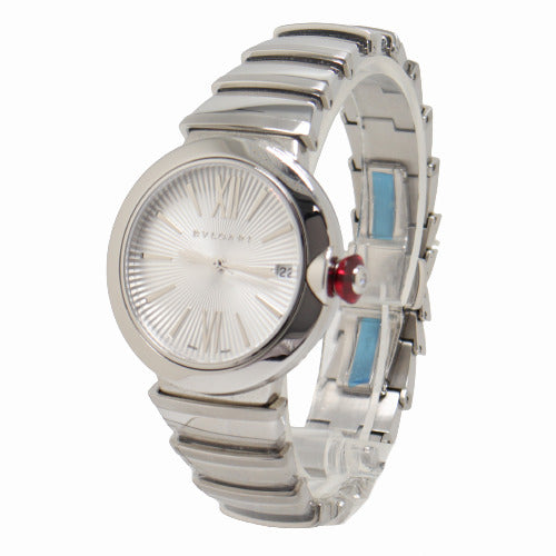 Load image into Gallery viewer, Ladies Bvlgari Lucea Stainless Steel With Silver Dial Watch Reference# LU36S - Happy Jewelers Fine Jewelry Lifetime Warranty
