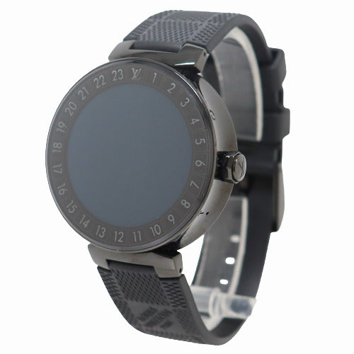 Louis Vuitton Tambour Smart Watch Stainless Steel 43mm Digital Dial Wa –  Happy Jewelers