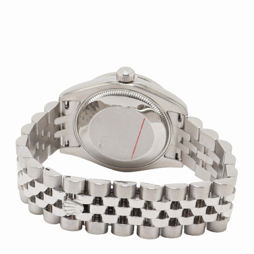 Rolex Datejust 31mm Stainless Steel Case Custom White MOP Diamond Dial Watch Reference# 178240 - Happy Jewelers Fine Jewelry Lifetime Warranty