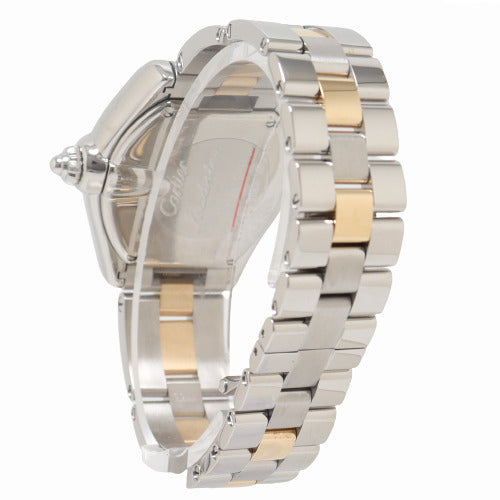 Load image into Gallery viewer, Cartier Ladies Roadster Stainless Steel and Yellow Gold 31mm Silver Roman Dial Watch Reference# 2675 - Happy Jewelers Fine Jewelry Lifetime Warranty
