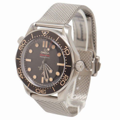 Load image into Gallery viewer, Omega Men&amp;#39;s Seamaster James Bond Edition Titanium 42mm Brown Dot Dial Watch Reference #: 210.90.42.20.01.001 - Happy Jewelers Fine Jewelry Lifetime Warranty
